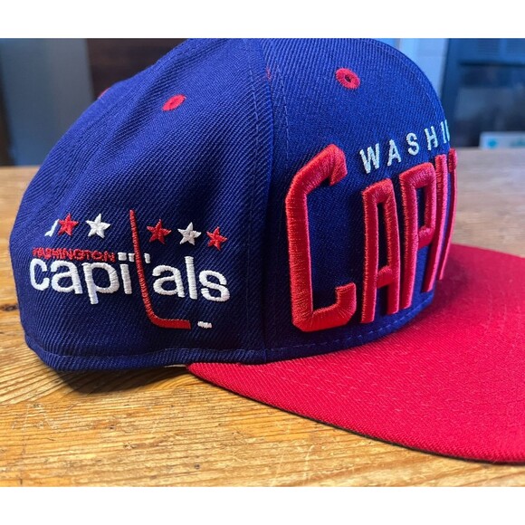 Washington Capitals Snapback Hat New Era 9Fifty Vintage Hockey Retro Caps - Picture 3 of 11